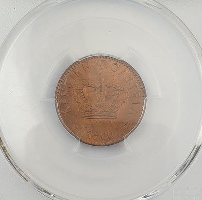 Greece - 2 Lepta 1900A (MS 65 RD), Crete