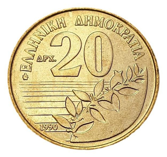Greece - 20 Drachmas 1990, UNC